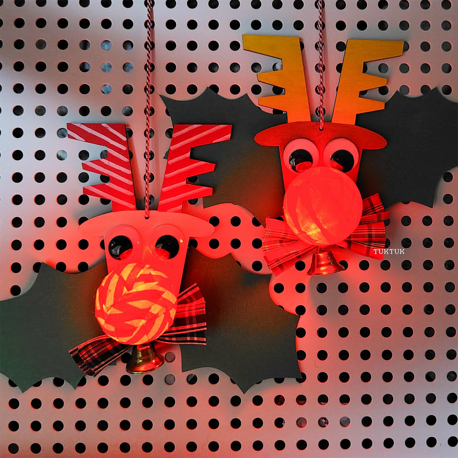 光るトナカイライト（10人分） | TUKTUK子供工作館