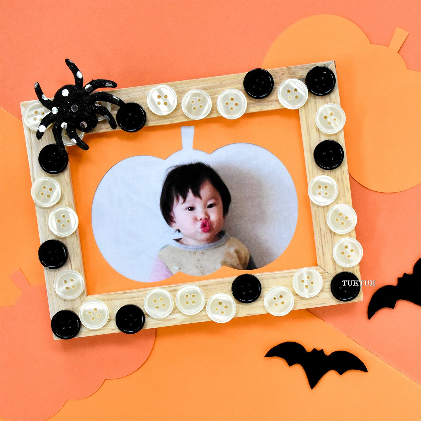 写真立てキット・ハロウィンかぼちゃ（10人分） | TUKTUK子供工作館